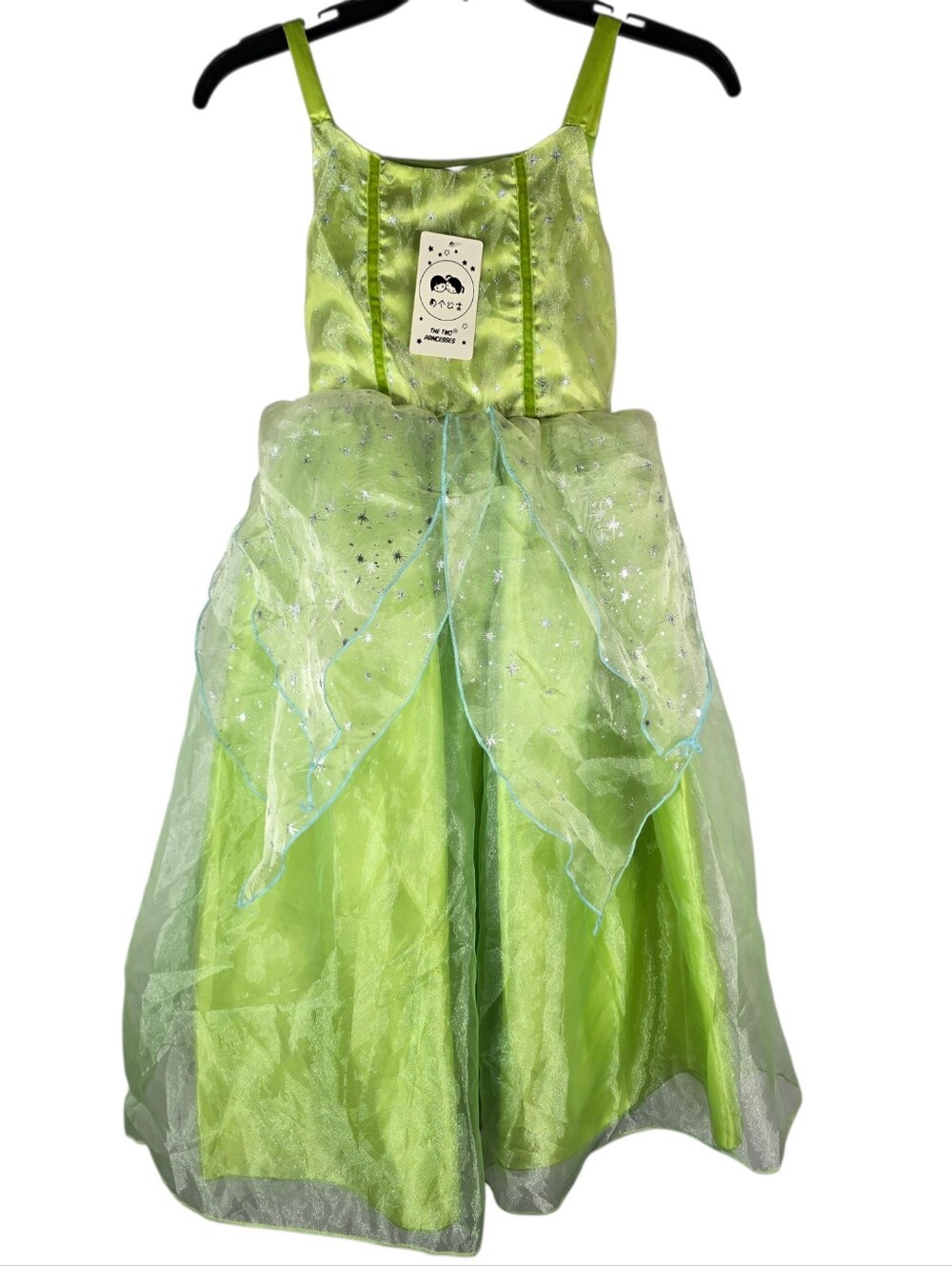 Toddler Girls Size 8 Eu 130 Dress Up Green Glitter Fairy Dress Tutu Costume